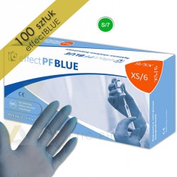 Rękawice nitrylowe Niebieskie 100 szt.